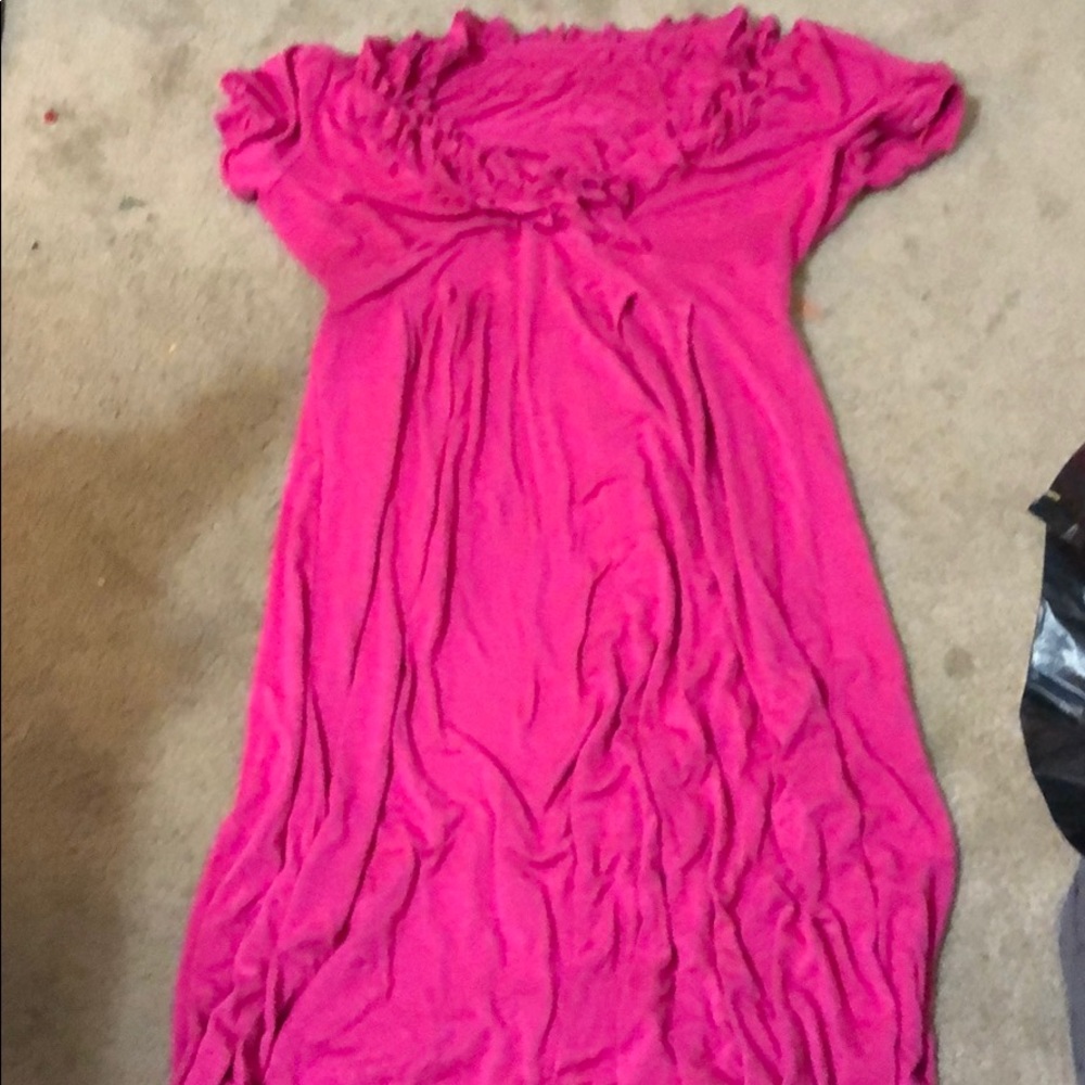 Pink ruffle dress